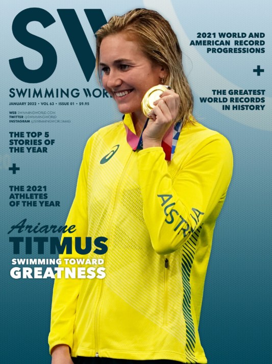 Swimming World Magazine January 2022 Issue - PDF ONLY - Cover