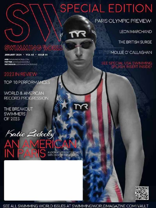 Swimming World Magazine January 2024 Issue - PDF ONLY - Cover