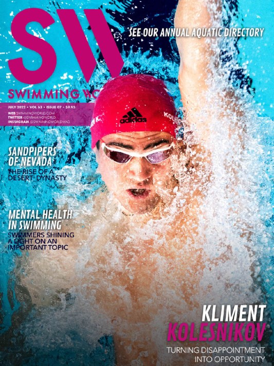 Swimming World Magazine July 2022 Issue - PDF ONLY - Cover