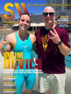 Swimming World June 2023 - Swim Devils - Bob Bowman and Regan Smith - COVER