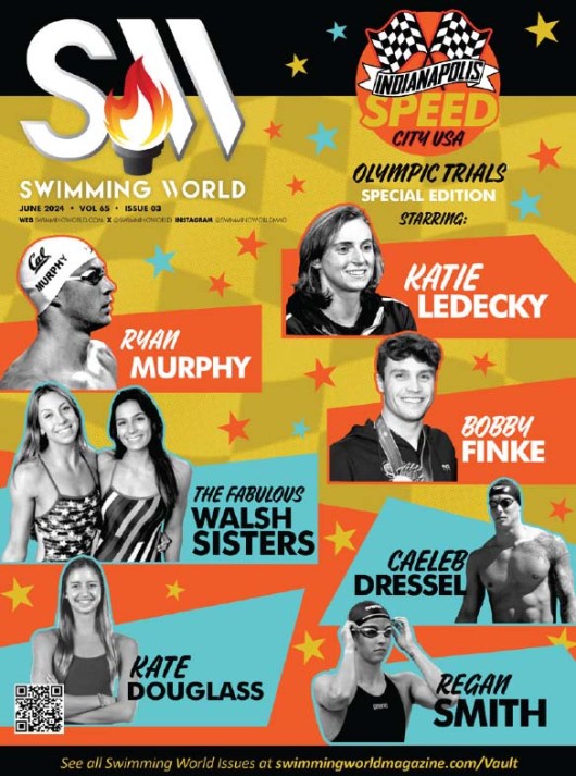 Swimming World Magazine June 2024 Issue - U.S. Olympic Swimming Trials Program - PDF ONLY - Cover