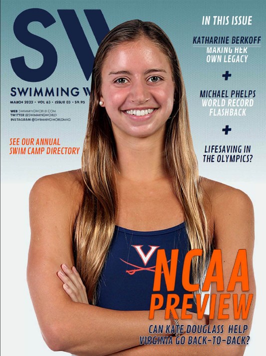 Swimming World Magazine March 2022 Issue - PDF ONLY - Cover