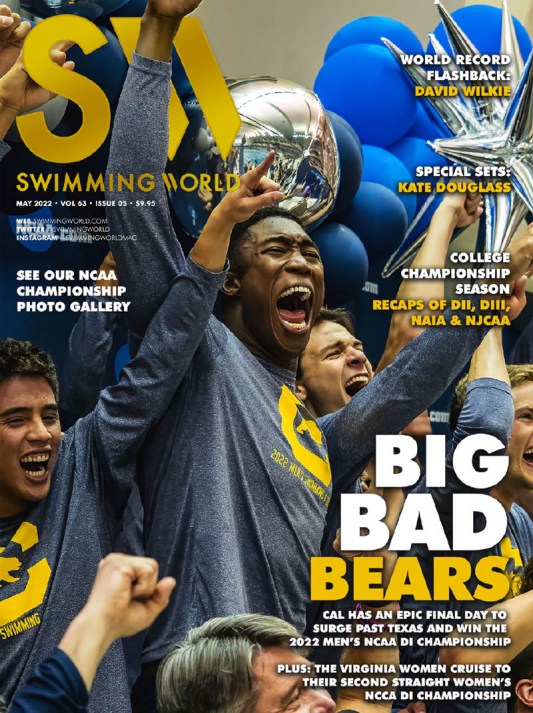 Swimming World Magazine May 2022 Issue - PDF ONLY - Cover